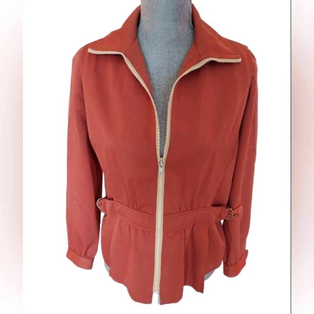 Vintage Orange S. Howard Hirsh Zip Jacket